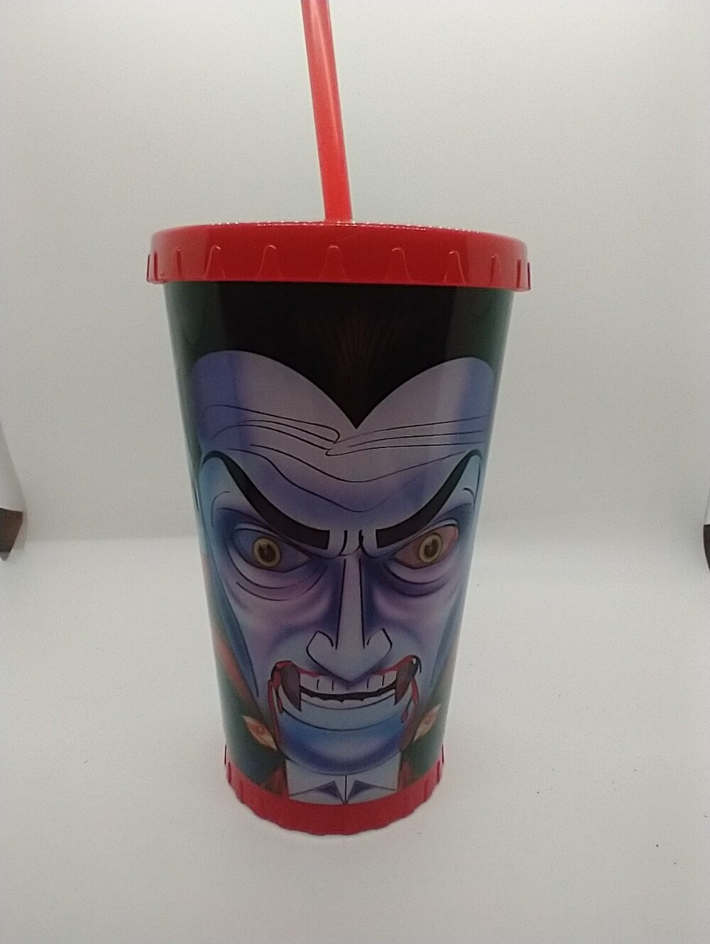 Cool Gear Light Up Dracula Tumbler Travel Cup w/ Straw Halloween 24oz.